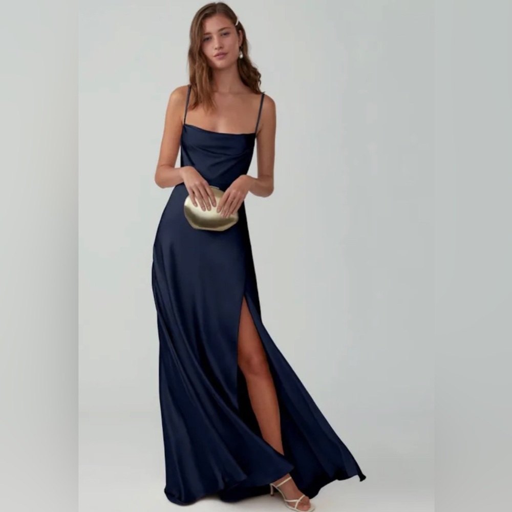 COPY - Fame & Partners Strappy Drape Gown